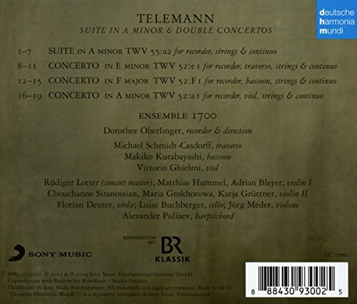 Telemann: Suite In A Minor & Double Concertos | Dorothee Oberlinger, Ensemble 1700
