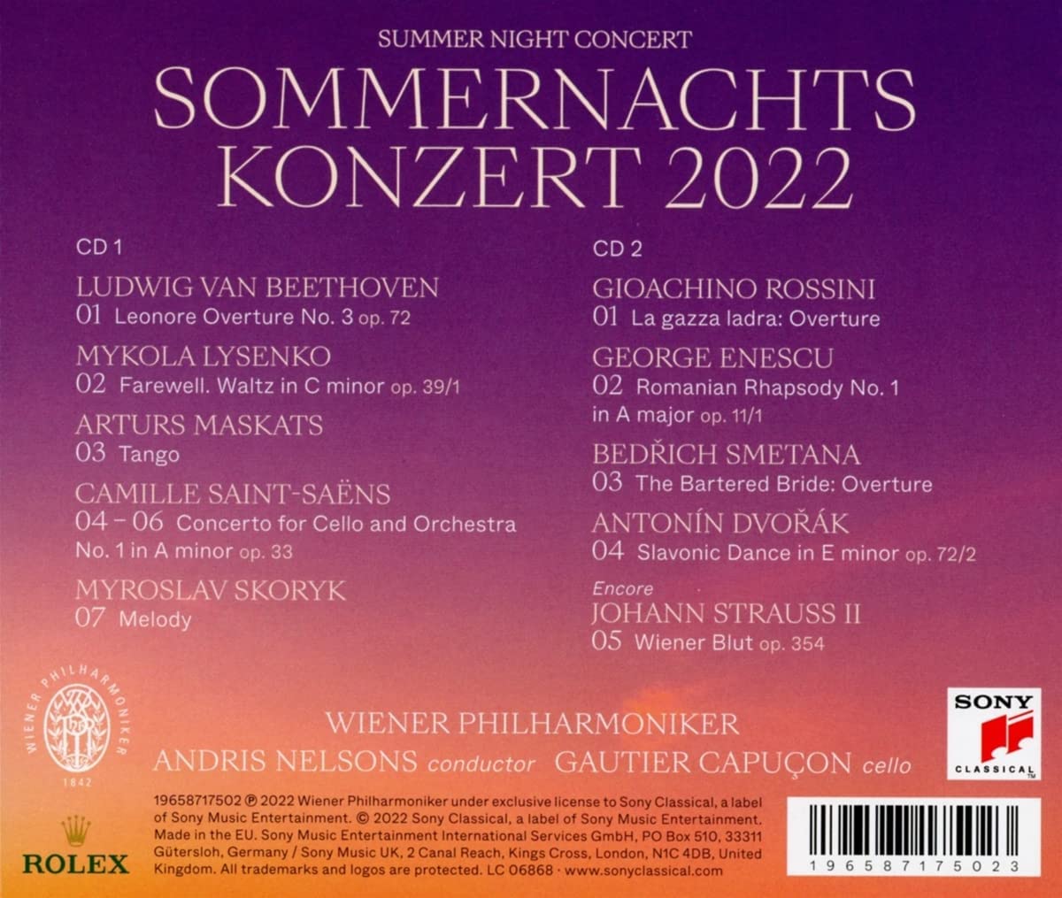 Sommernachtskonzert 2022 / Summer Night Concert 2022 | Andris Nelsons, Wiener Philharmoniker image1