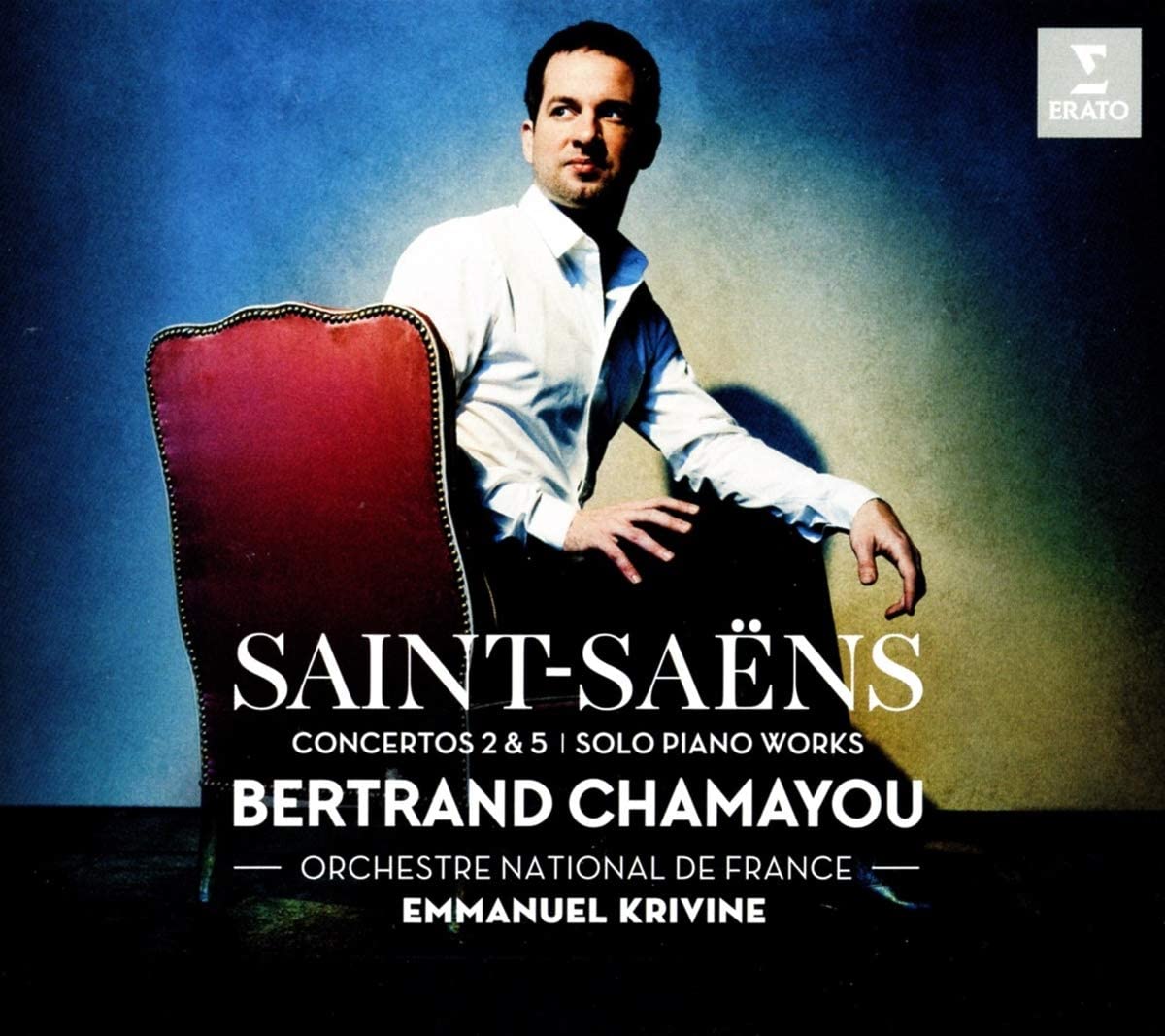 Saint-Saens: Piano Concertos No. 2 & 5, pieces for solo piano | Bertrand Chamayou, Emmanuel Krivine, Orchestre Nationale de France - 1 | YEO