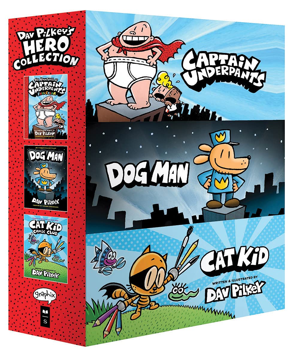 Dav Pilkey\'s Hero Collection: 3 - Book Boxed Set | Dav Pilkey