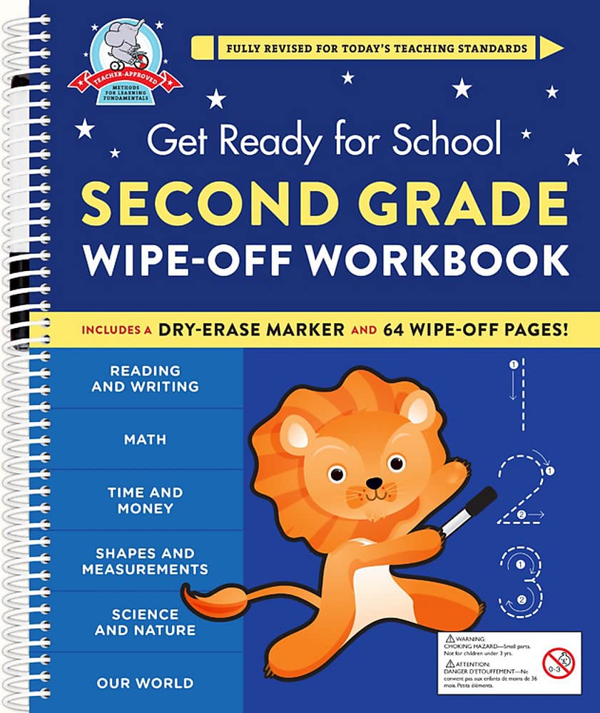 Get Ready for School: Second Grade Wipe-Off Workbook | Heather Stella