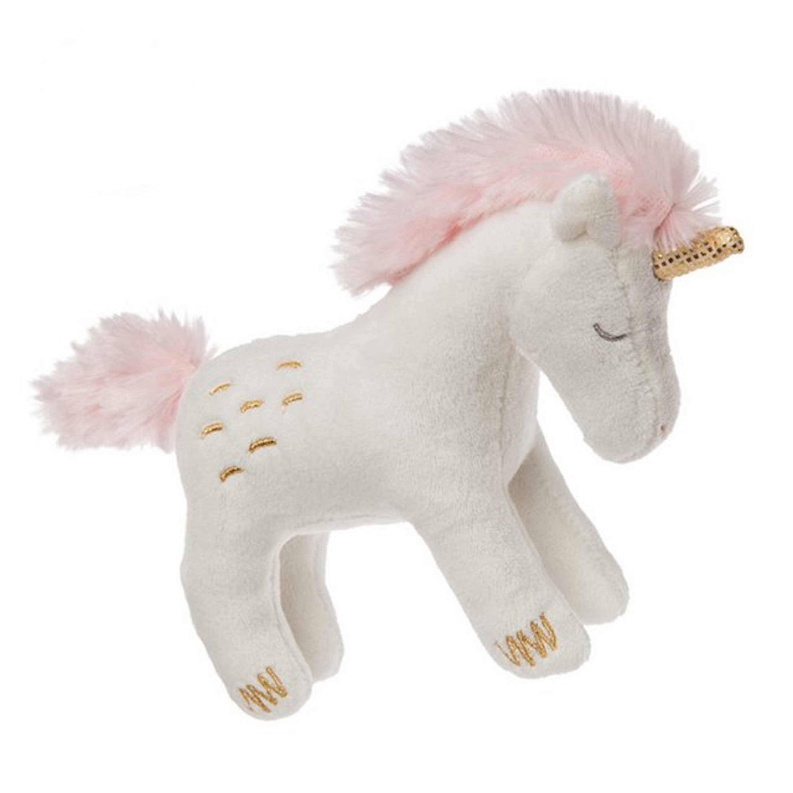 Jucarie plus cu zornaitoare - Baby Unicorn, 13 cm | Mary Meyer