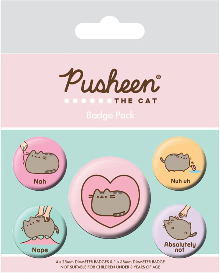 Set insigne pin - Pusheen - Nah | Pyramid International