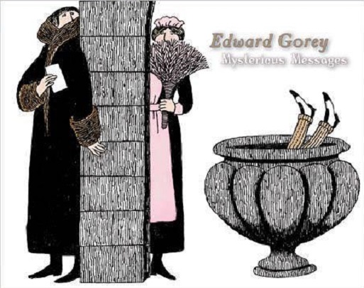 Edward Gorey Mysterious Messages - Boxed Notecards | Pomegranate - 1 | YEO