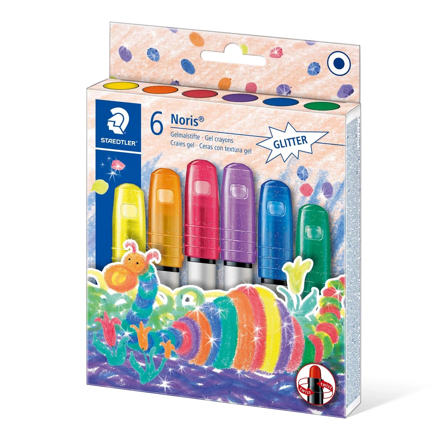 Set creioane colorate cu gel si sclipici - Noris | Staedtler