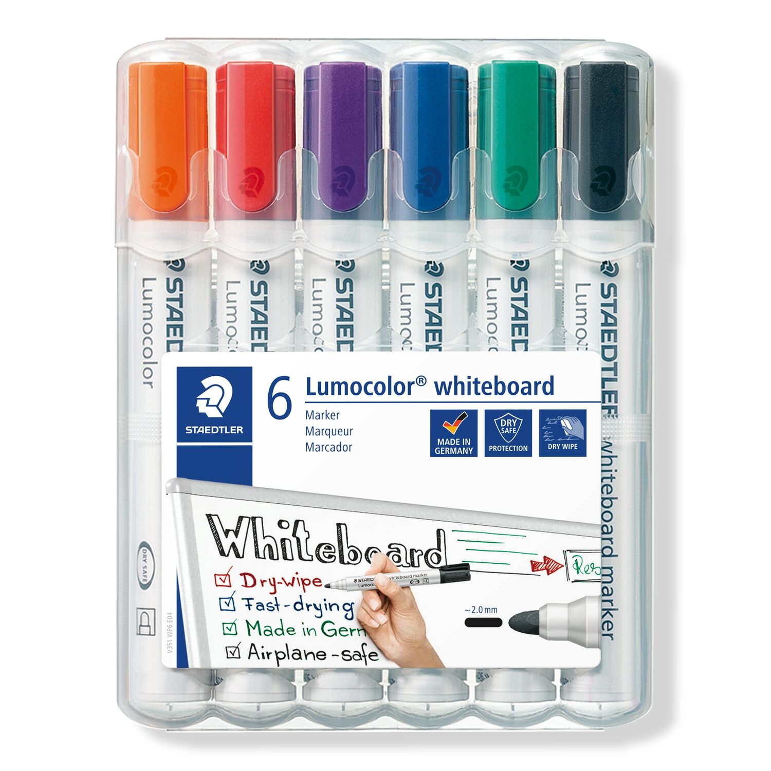 Set 6 markere - Lumocolor - Whiteboard | Staedtler