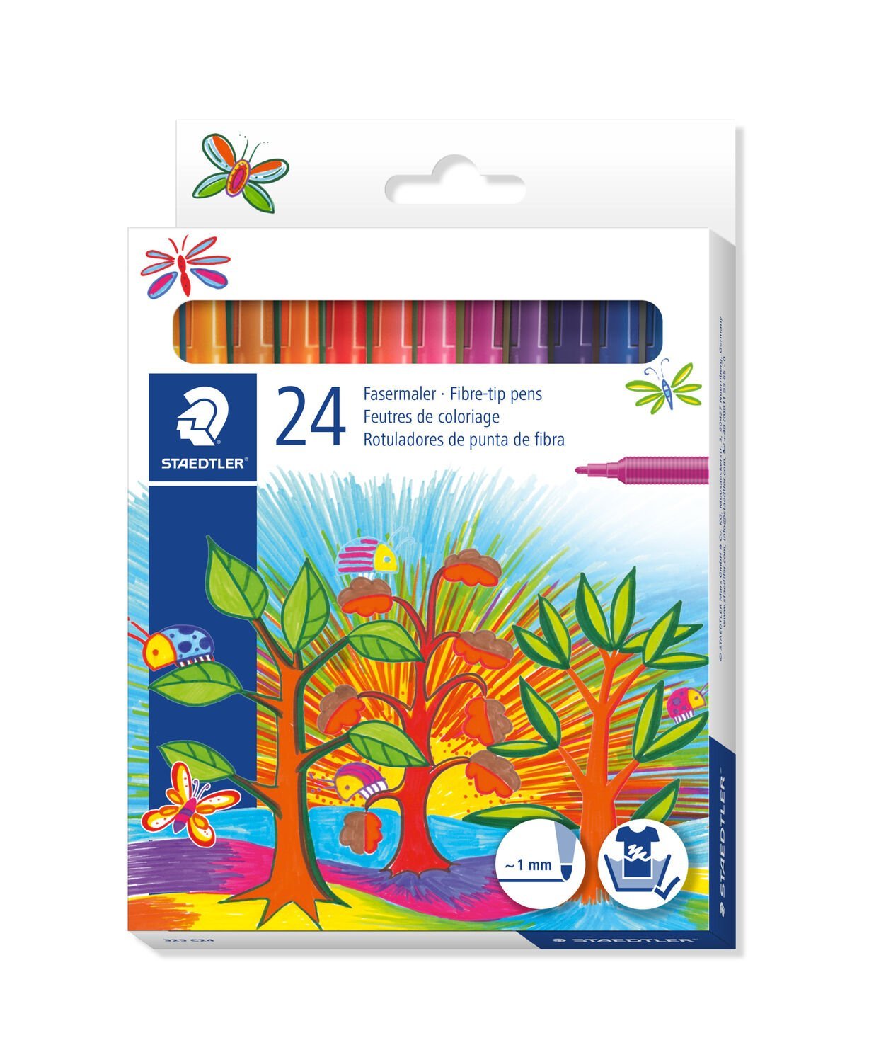 Set 24 de carioci - Fibre-Tip - Assorted Colours | Staedtler