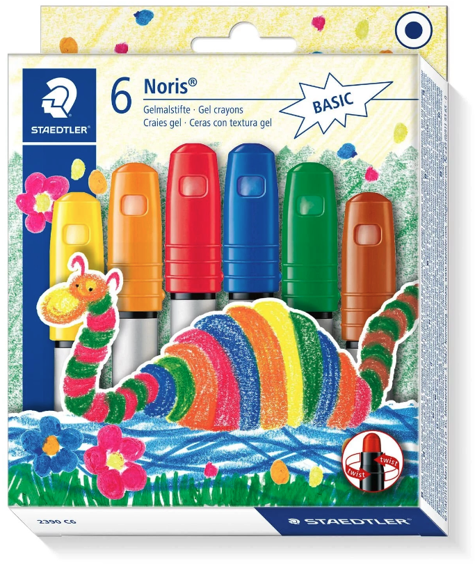 Set 6 creioane colorate cu gel - Noris | Staedtler - 5 | YEO