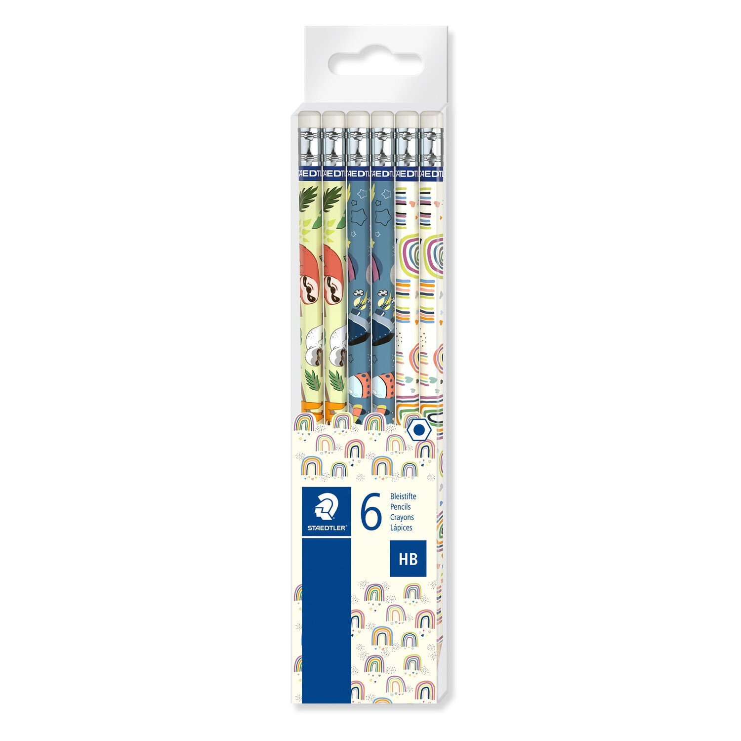 Set 6 creioane - Graphite - Pattern Mix | Staedtler