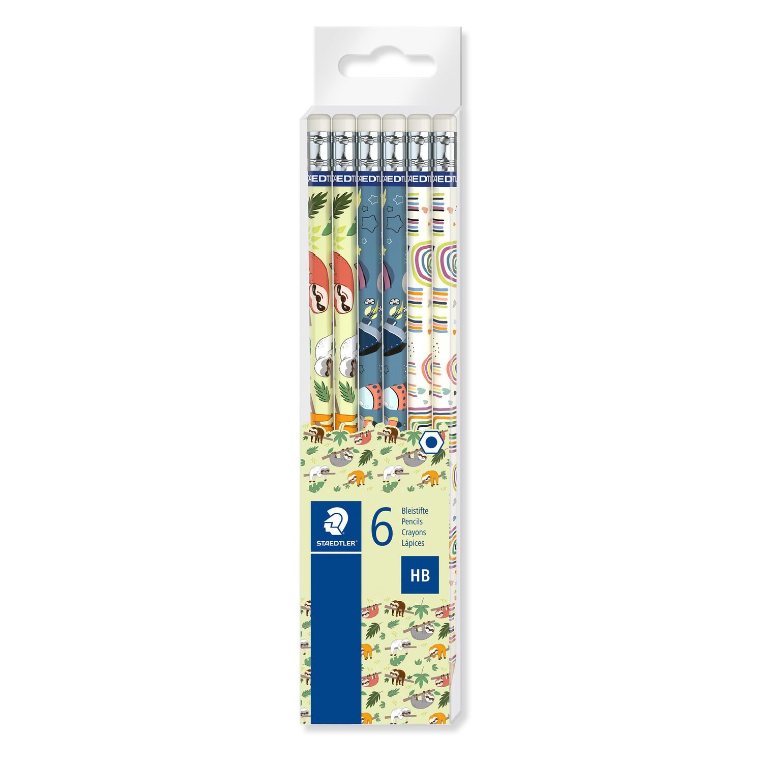 Set 6 creioane - Graphite - Pattern Mix | Staedtler - 1 | YEO