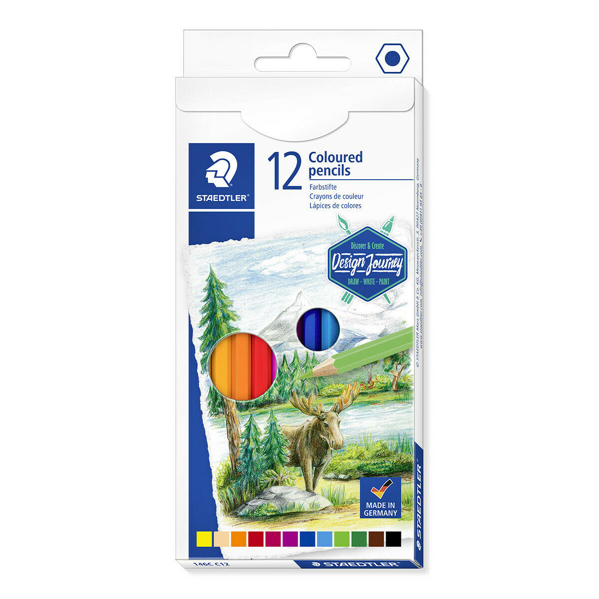 Creioane colorate - Journey Colouring Pencils, 12 buc. | Staedtler