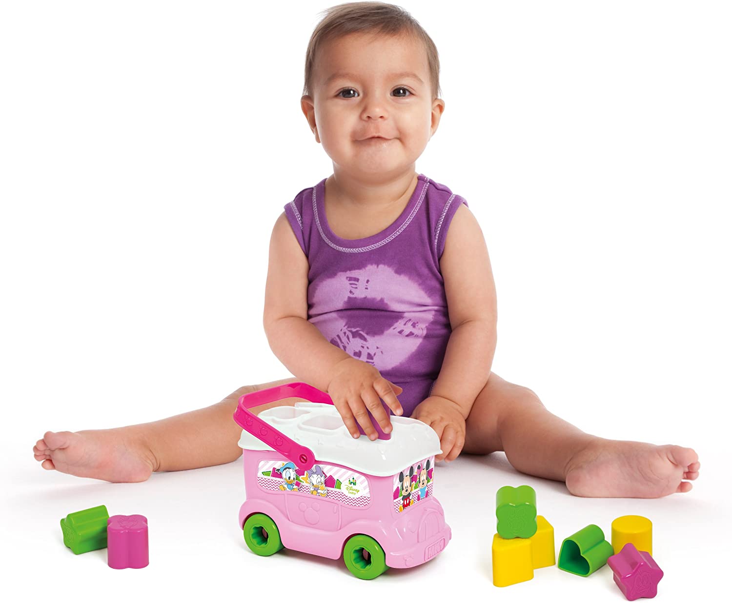 Jucarie interactiva - Baby Minnie Shape Sorter Bus | Clementoni - 1 | YEO