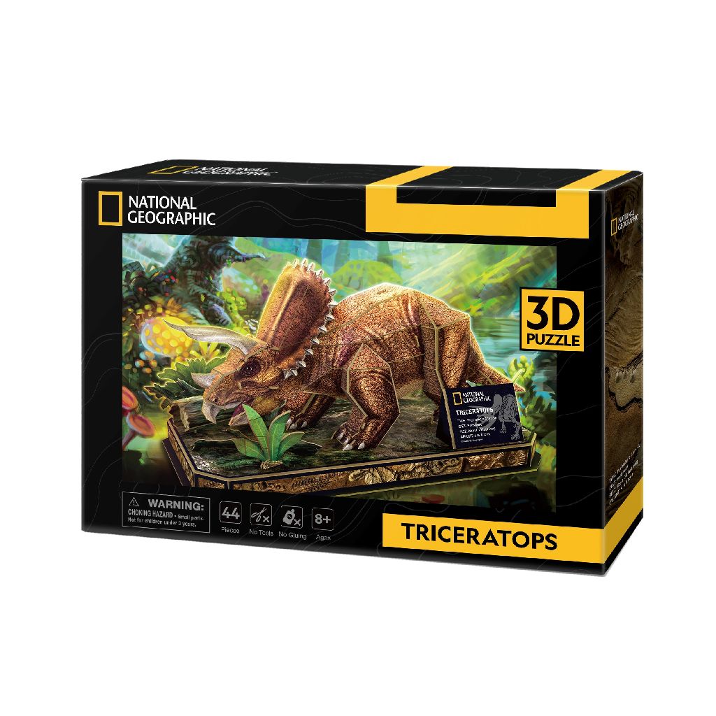 Puzzle 3D - Triceratops | CubicFun - 1