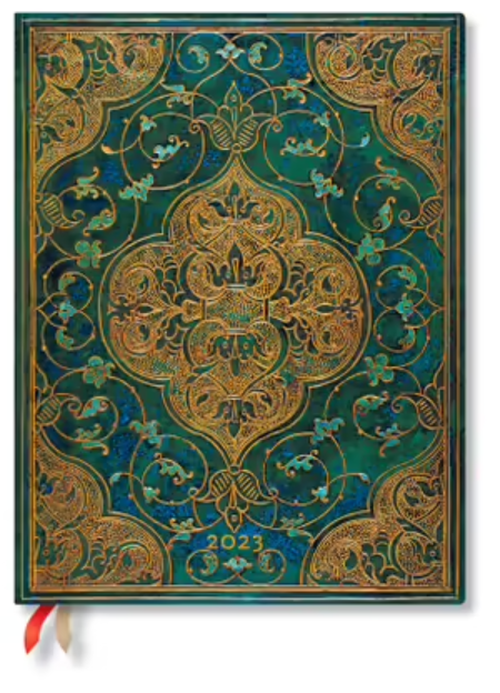 Agenda 2023 - 12-Month - Ultra, Verso, Week-at-a-Time - Turquoise Chronicles | Paperblanks