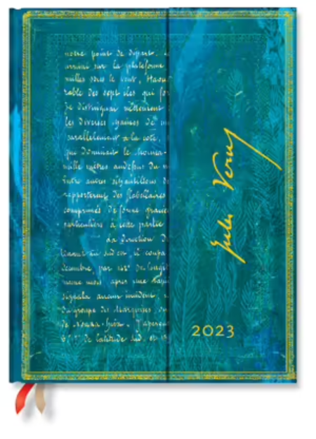 Agenda 2023 - 12-Month - Ultra, Verso, Week-at-a-Time, Wrap - Verne,Twenty Thousand Leagues | Paperblanks