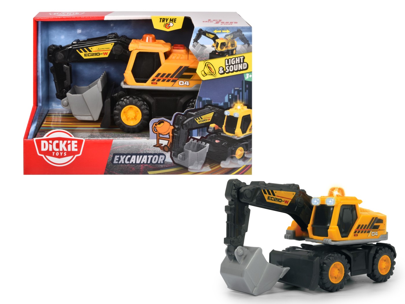 Jucarie - Excavator, 16cm | Dickie Toys - 0