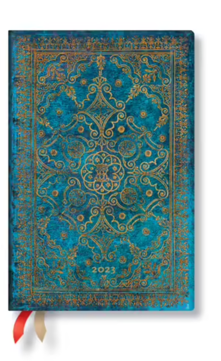 Agenda 2023 - 12-Month - Mini, Verso, Week-at-a-Time - Azure | Paperblanks