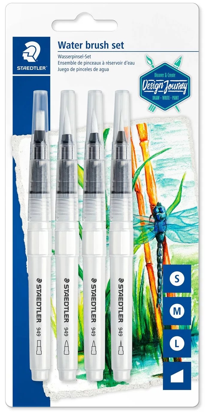 Set 4 pensule cu rezervor | Staedtler - 7 | YEO