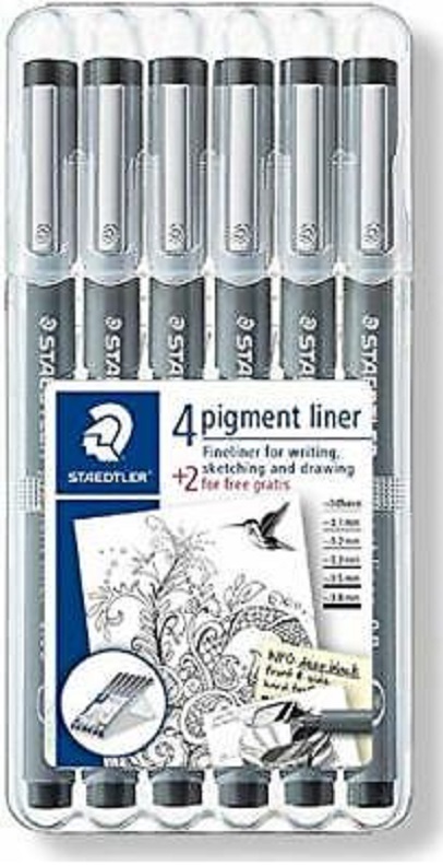 Set 6 carioci subtiri (fineliner) | Staedtler