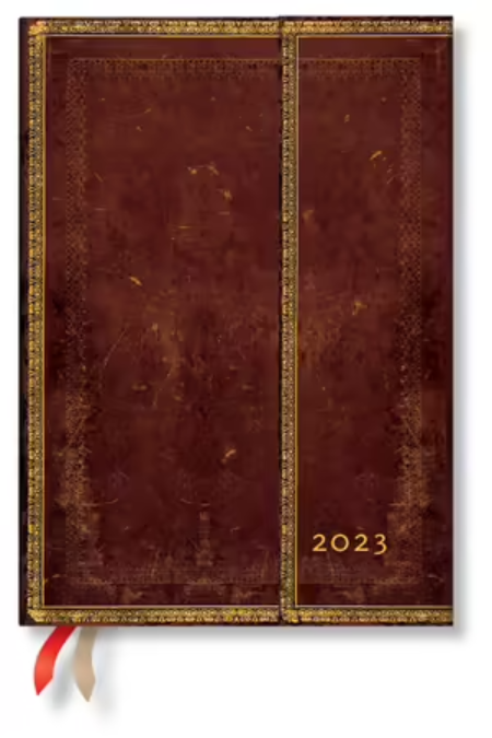 Agenda 2023 - 12-Month - Midi, Vertical, Week-at-a-Time, Wrap - Sierra | Paperblanks