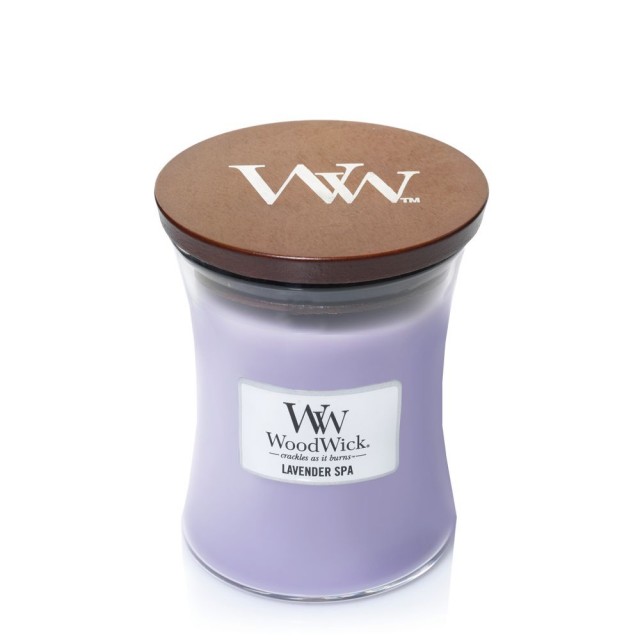 Lumanare parfumata - Medium Jar - Lavender Spa | WoodWick - 3 | YEO