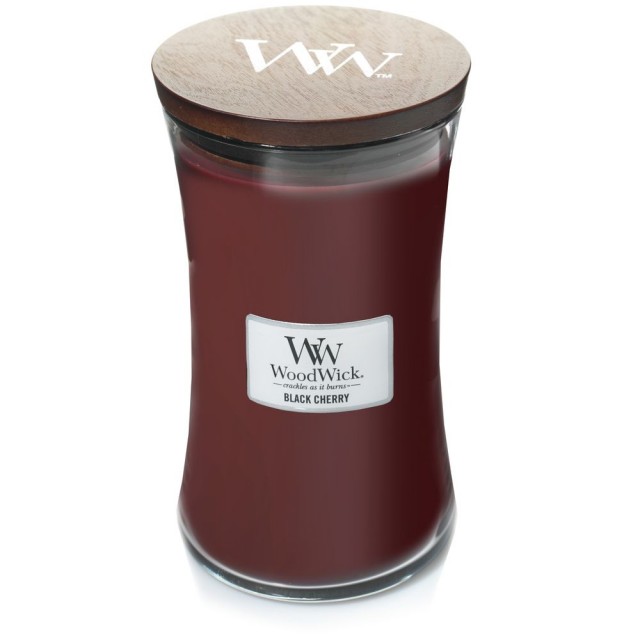 Lumanare parfumata - Large Jar - Black Cherry | WoodWick - 1 | YEO