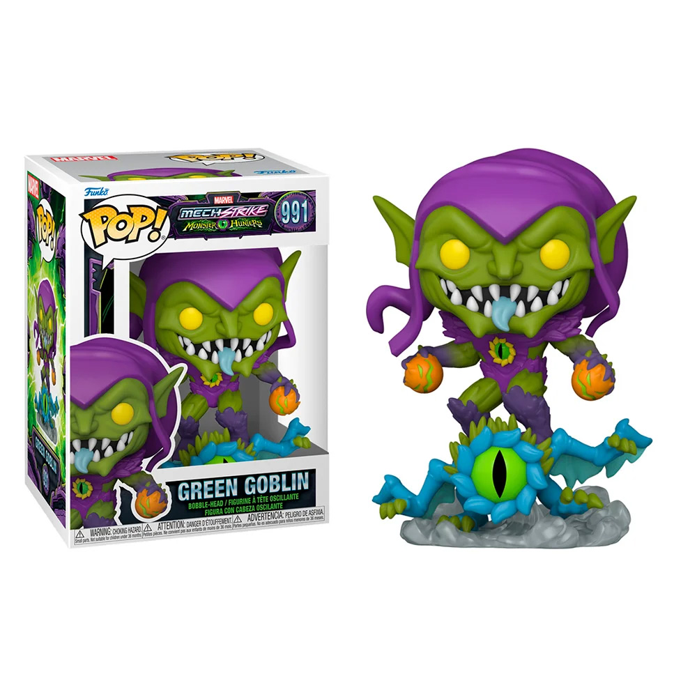 Figurina - Pop! Marvel - Monster Hunter: Green Goblin, Bobble-Head | Funko