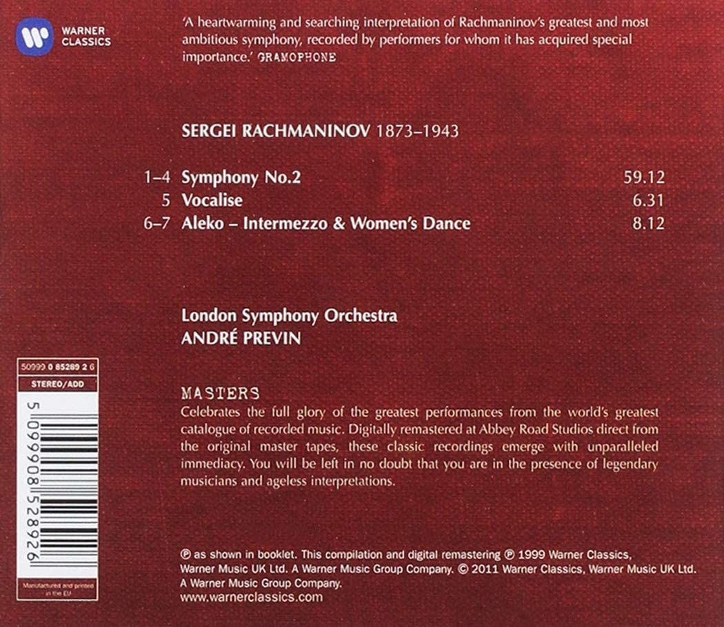 Rachmaninov: Symphony No 2 | Sergei Rachmaninov, Andre Previn, London Symphony Orchestra