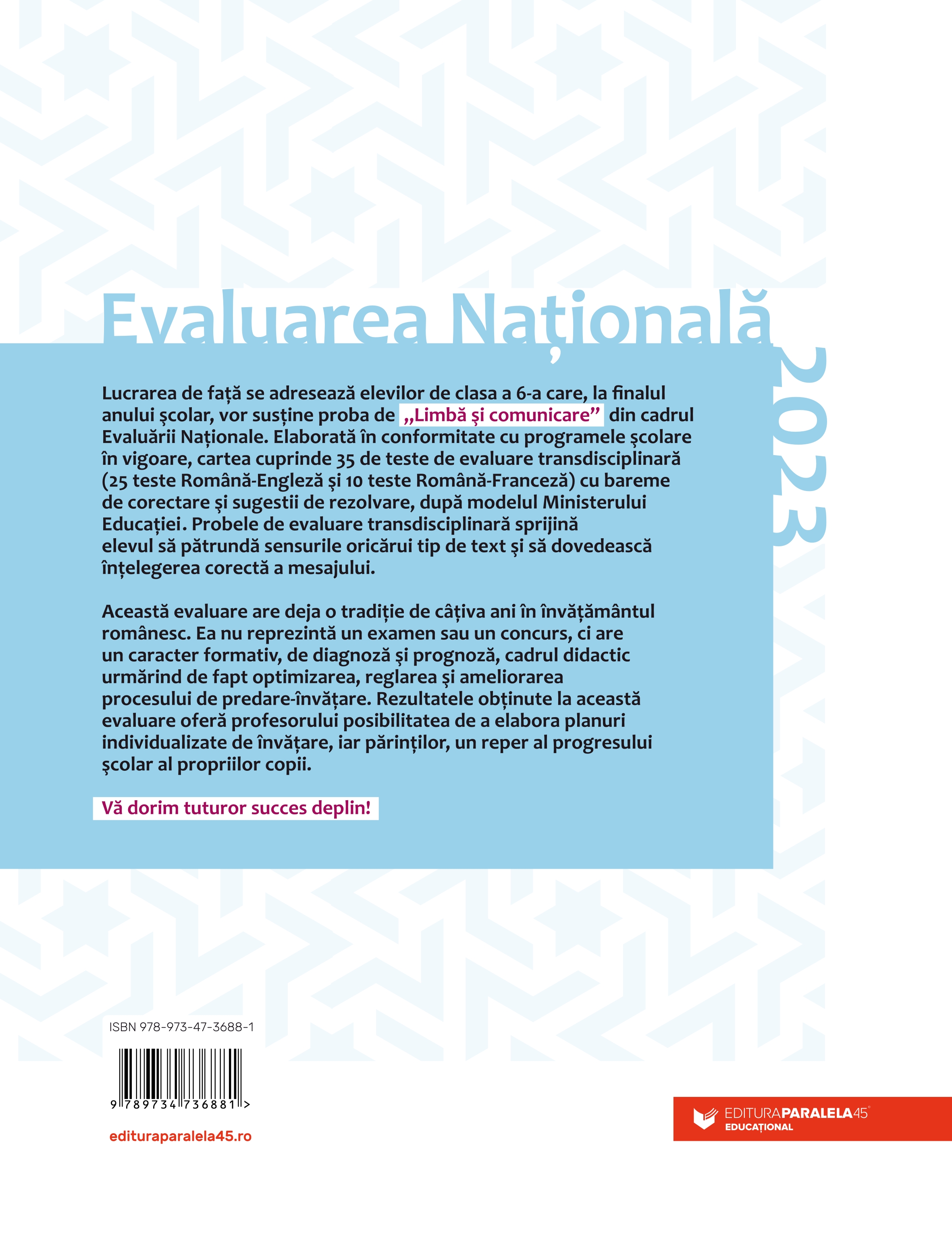 Evaluarea Nationala 2023 la finalul clasei a VI-a. Limba si comunicare | Geanina Cotoi, Anca-Marcela Gradinaru, Elena-Silvia Gusu