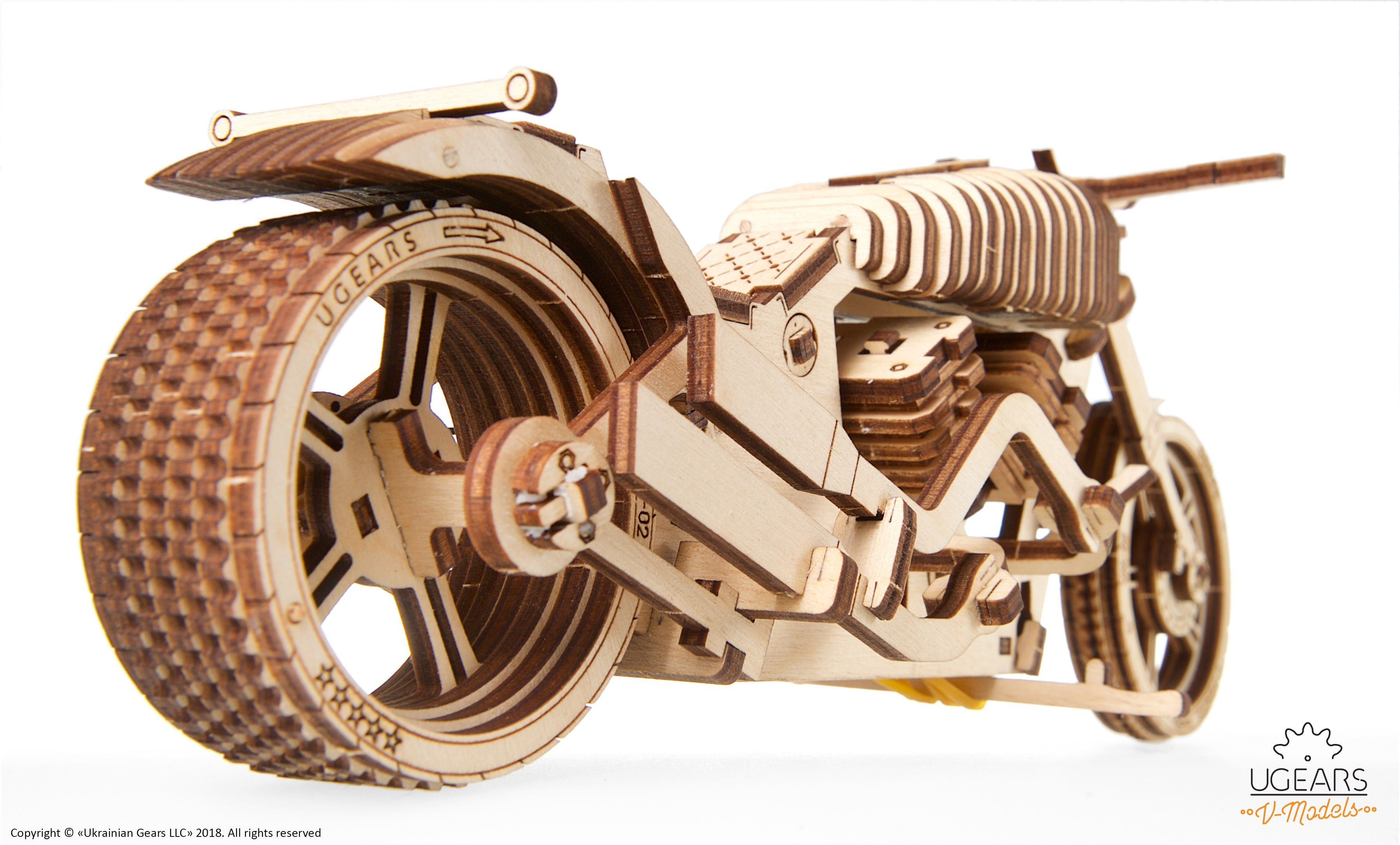Puzzle 3D - Motocicleta VM-02 | Ugears - 6