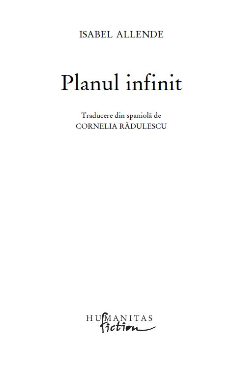 Planul infinit | Isabel Allende - 1 | YEO