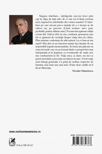 Convorbiri cu Nicolae Manolescu | Daniel Cristea-Enache, Nicolae Manolescu Cartea Romaneasca poza bestsellers.ro