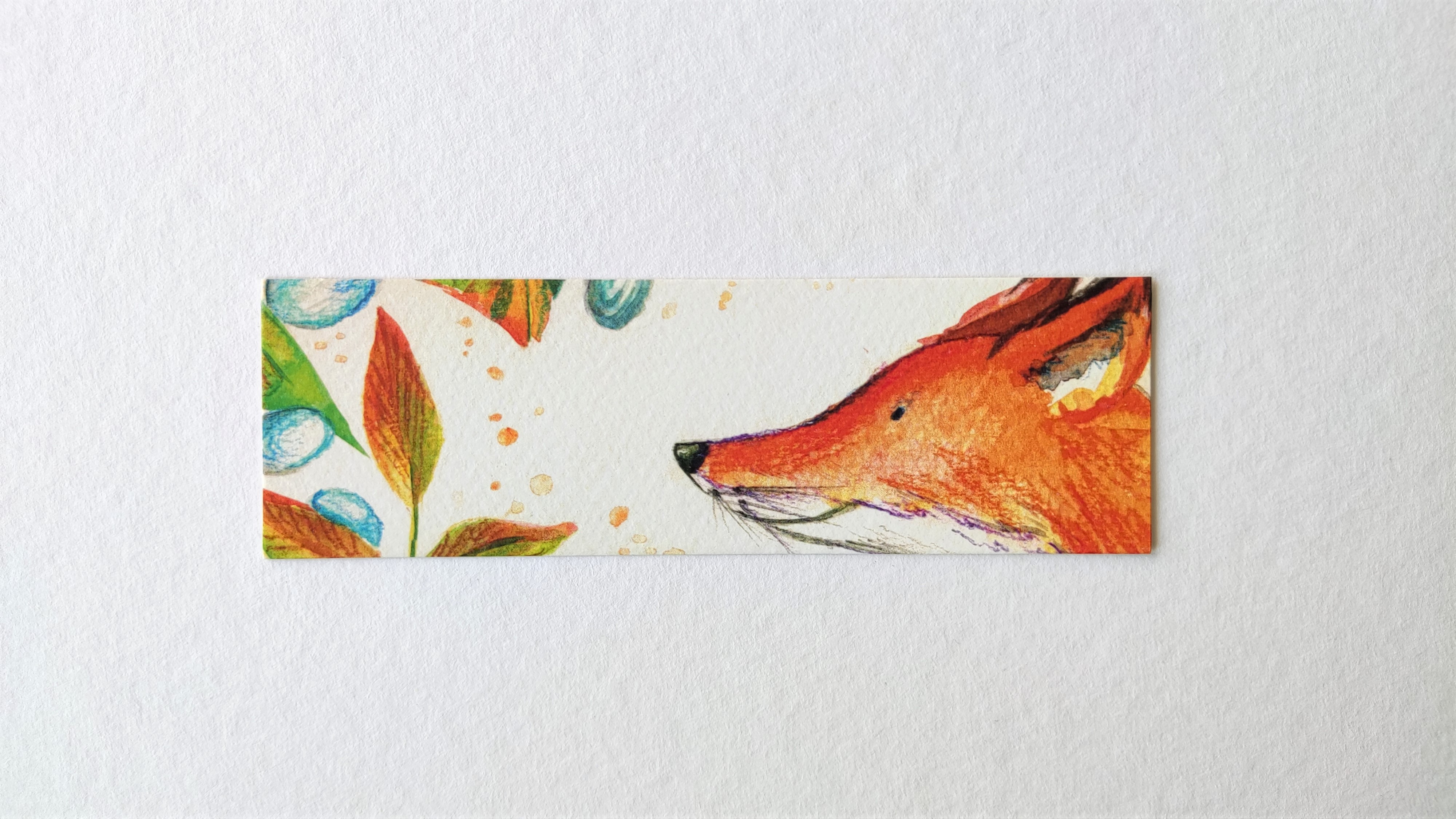 Semn de carte - Toamna cu vulpe | Ana-Maria Galeteanu Ilustrator