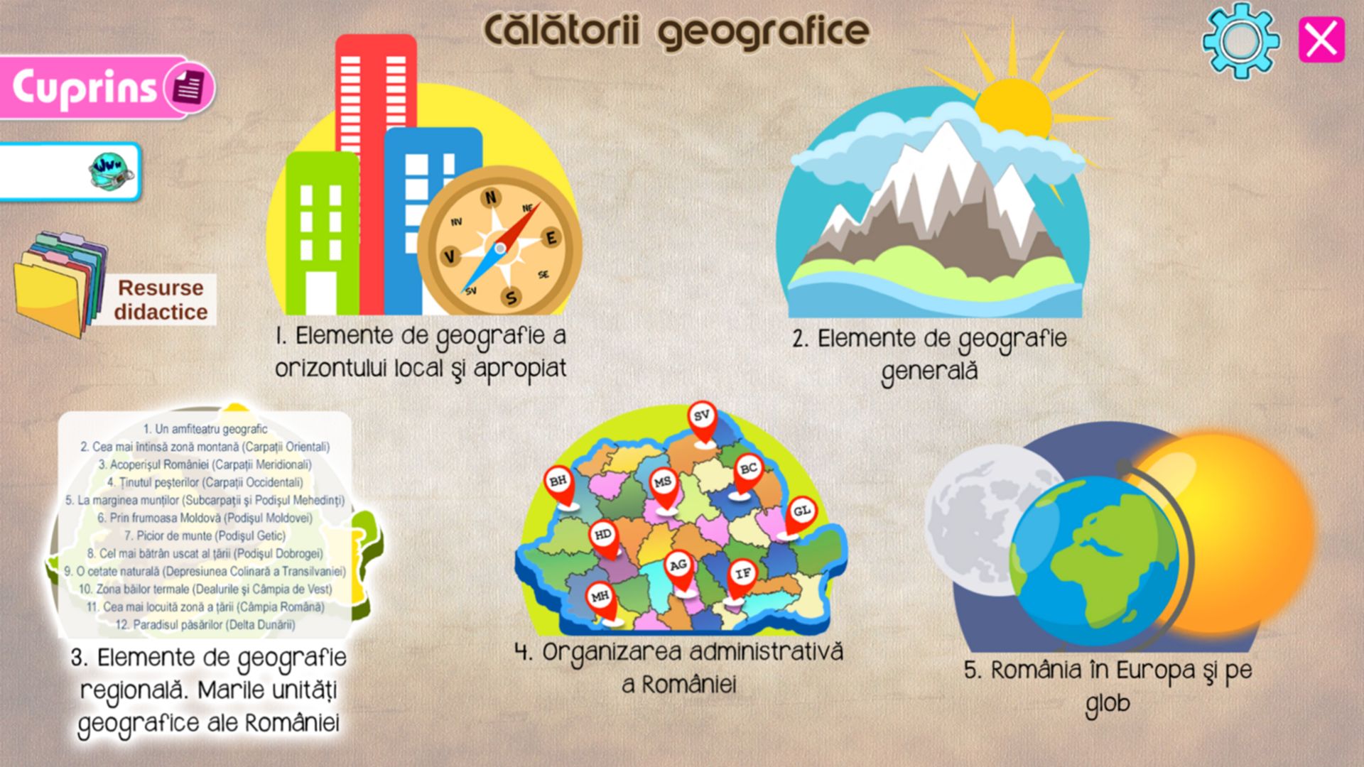 Geografie Romaniei clasa a IV-a - Calatorii geografice | - 4 | YEO