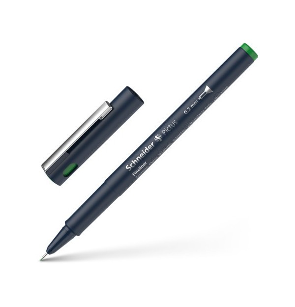 Pix pentru desen tehnic Schneider Pictus, 0.2 mm - Verde | Schneider