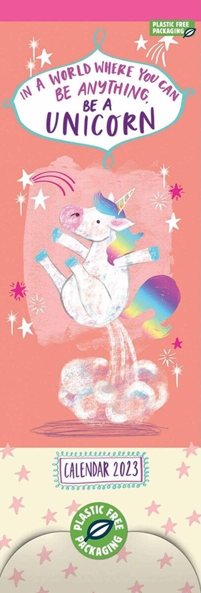 Calendar Be a Unicorn, 2023 - Slim | Carousel