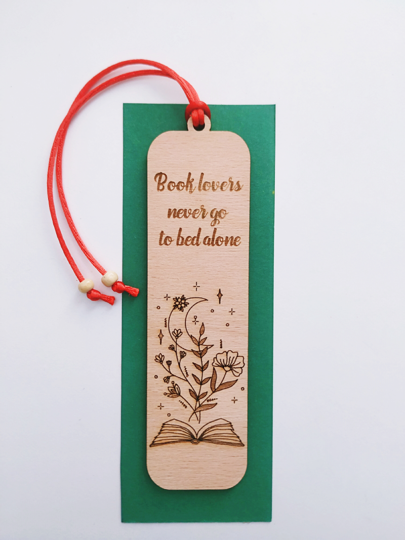 Semn de carte - Book Lovers | Natty Wood Design