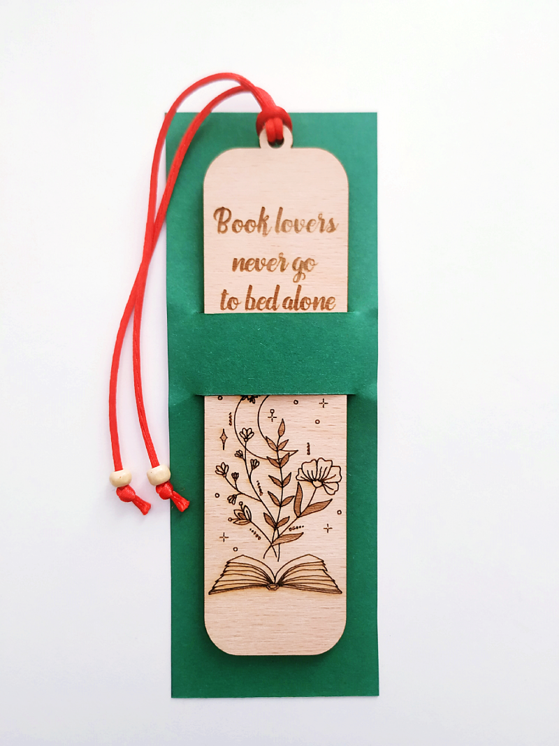 Semn de carte - Book Lovers | Natty Wood Design - 1 | YEO