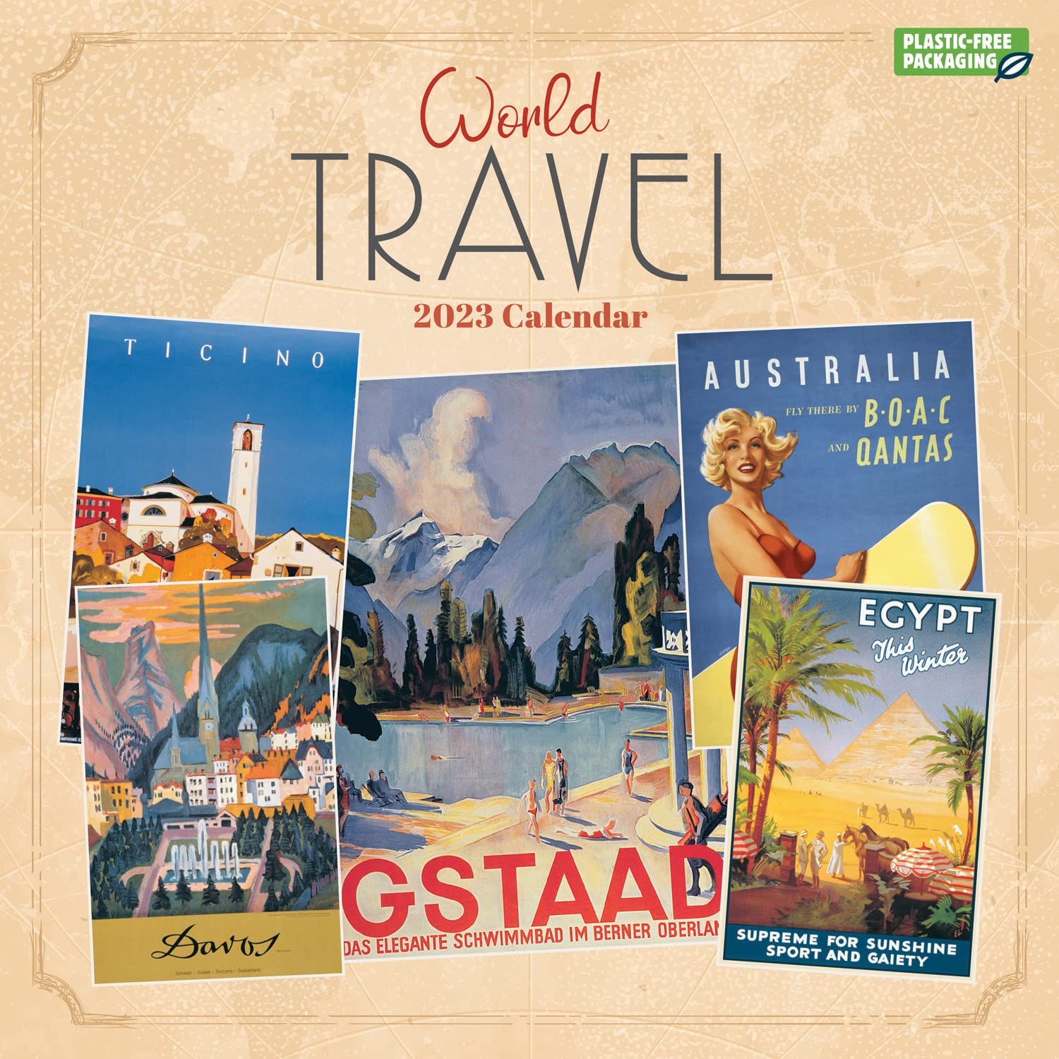 Calendar de perete 2023 - Square - World Travel | Carousel