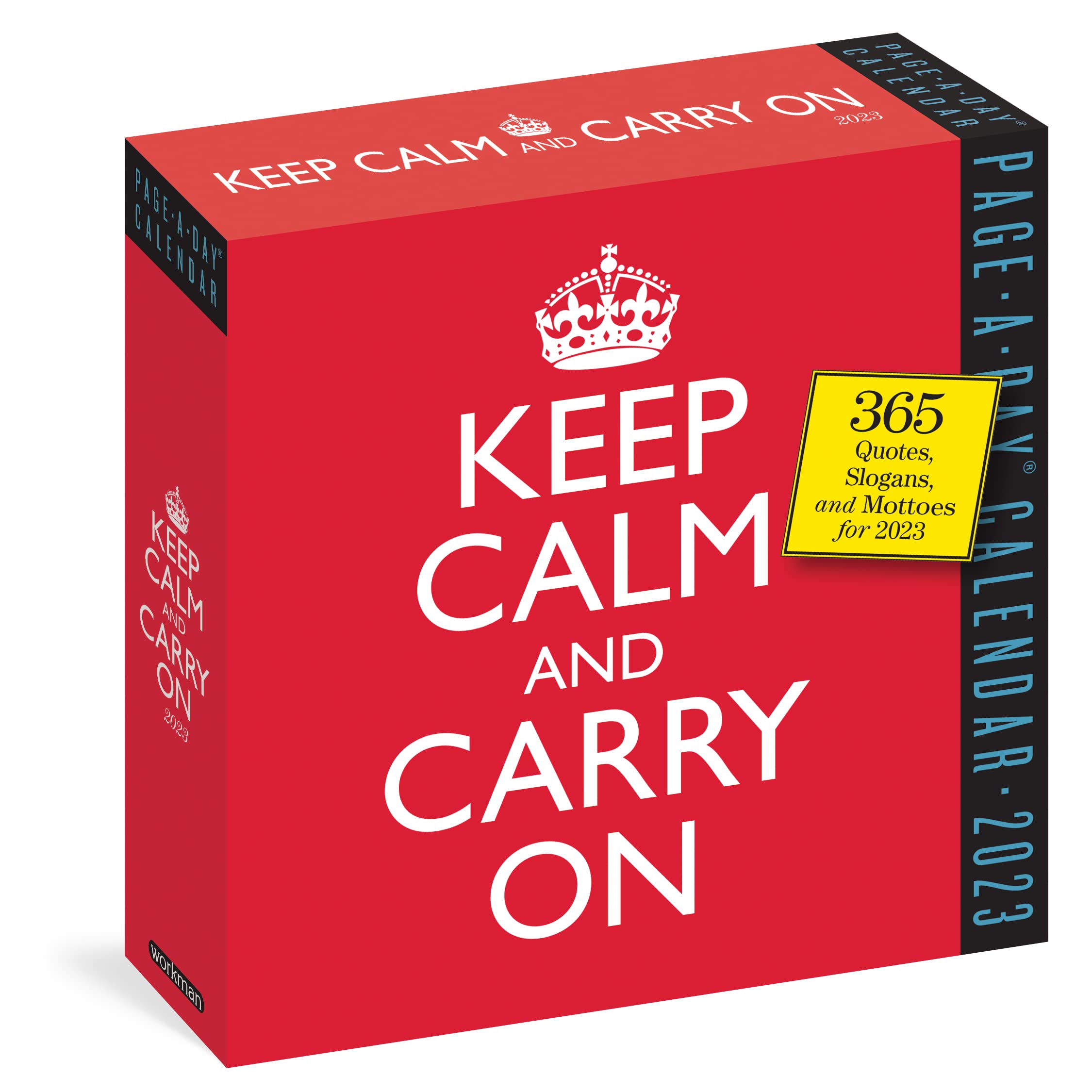 Calendar de birou 2023 - Page-A-Day - Keep Calm and Carry On | Workman Publishing
