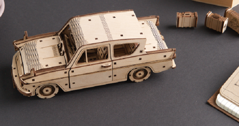 Puzzle 3D - Harry Potter - Flying Ford Anglia | Ugears - 2