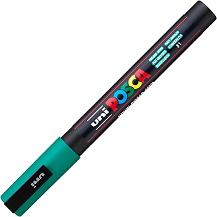 Marker Posca 0.9 - 1.3 mm - Verde Smarald | Uni