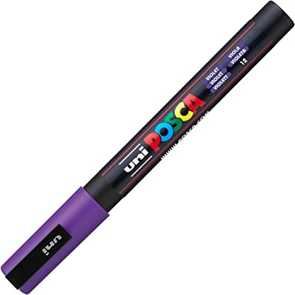 Marker Posca 0.9 - 1.3 mm - Violet | Uni - 1 | YEO