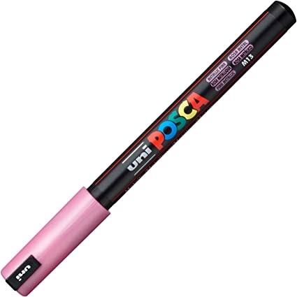 Marker Posca 0.7 mm - Roz metalizat | Uni - 1 | YEO