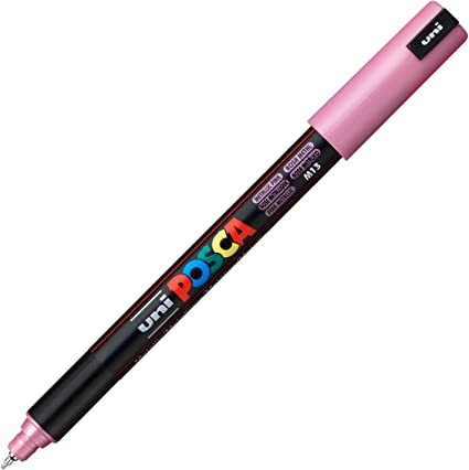 Marker Posca 0.7 mm - Roz metalizat | Uni