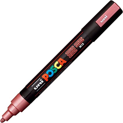 Marker Posca 1.8 - 2.5 mm - Rosu Metalizat | Uni - 1 | YEO