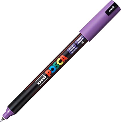 Marker Posca, varf metalic 0.7 mm - Violet | Uni - 1 | YEO