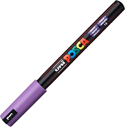 Marker Posca, varf metalic 0.7 mm - Violet | Uni