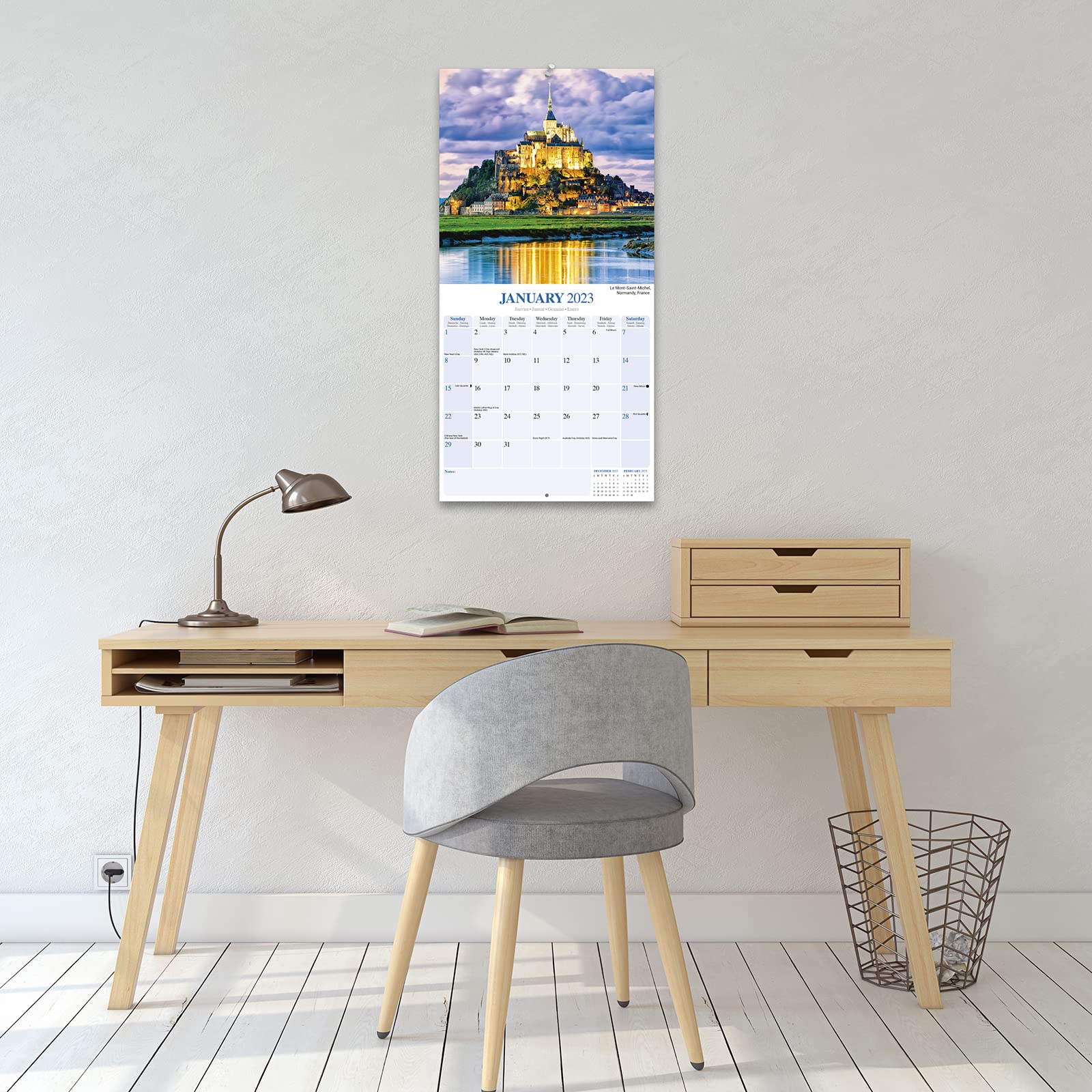 Calendar de perete 2023 - Square - Castles | Avonside Publishing Ltd - 2 | YEO