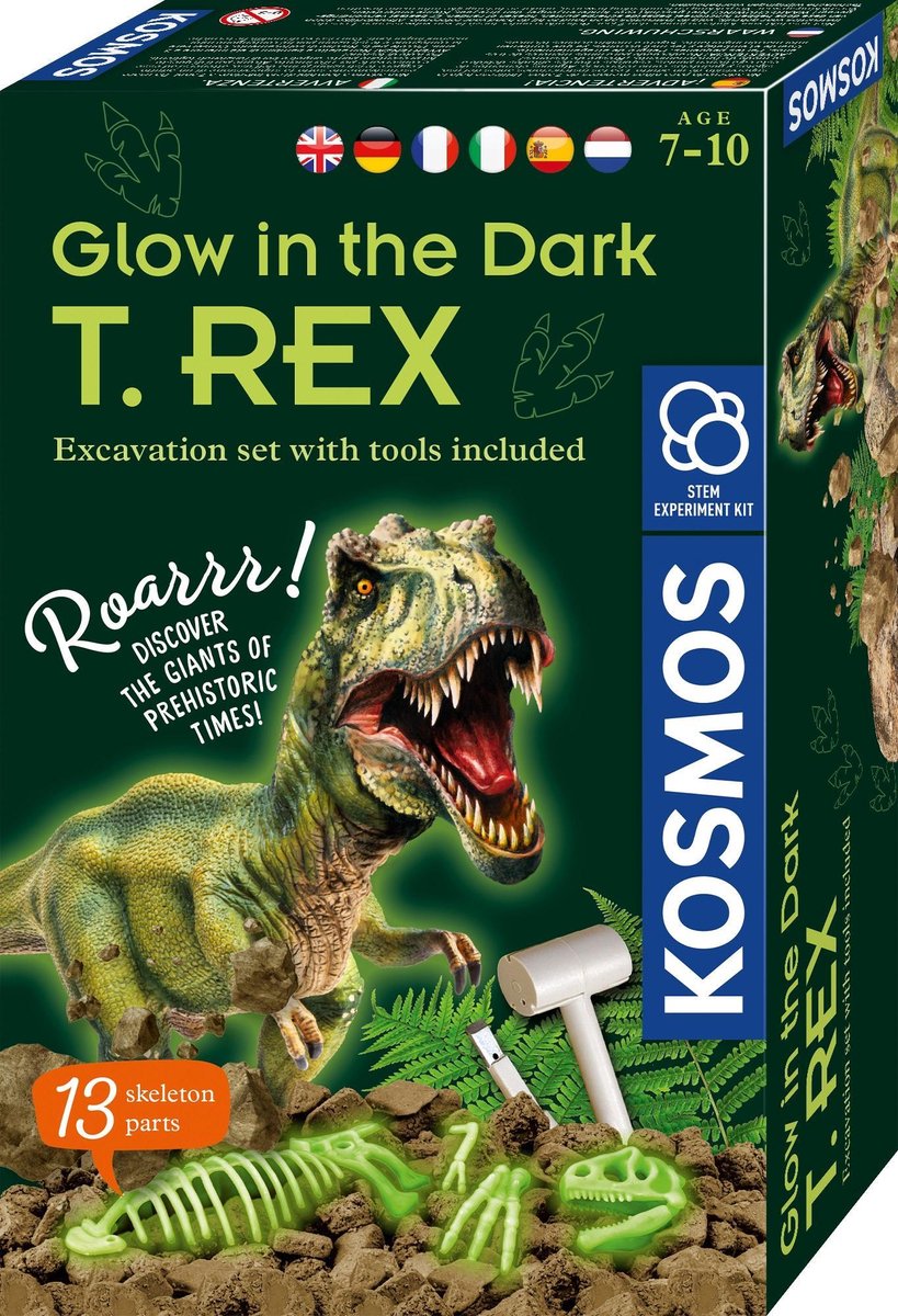 Set educativ STEM - T-Rex fosforescent | Kosmos - 1 | YEO